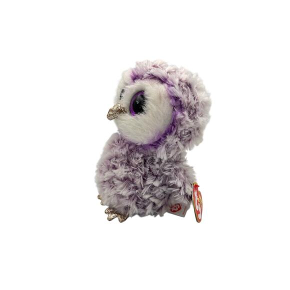 Ty Beanie Boo Retired NWT Moonlight the Owl 6" Tall Plush Stuffed Animal - Picture 2 of 7
